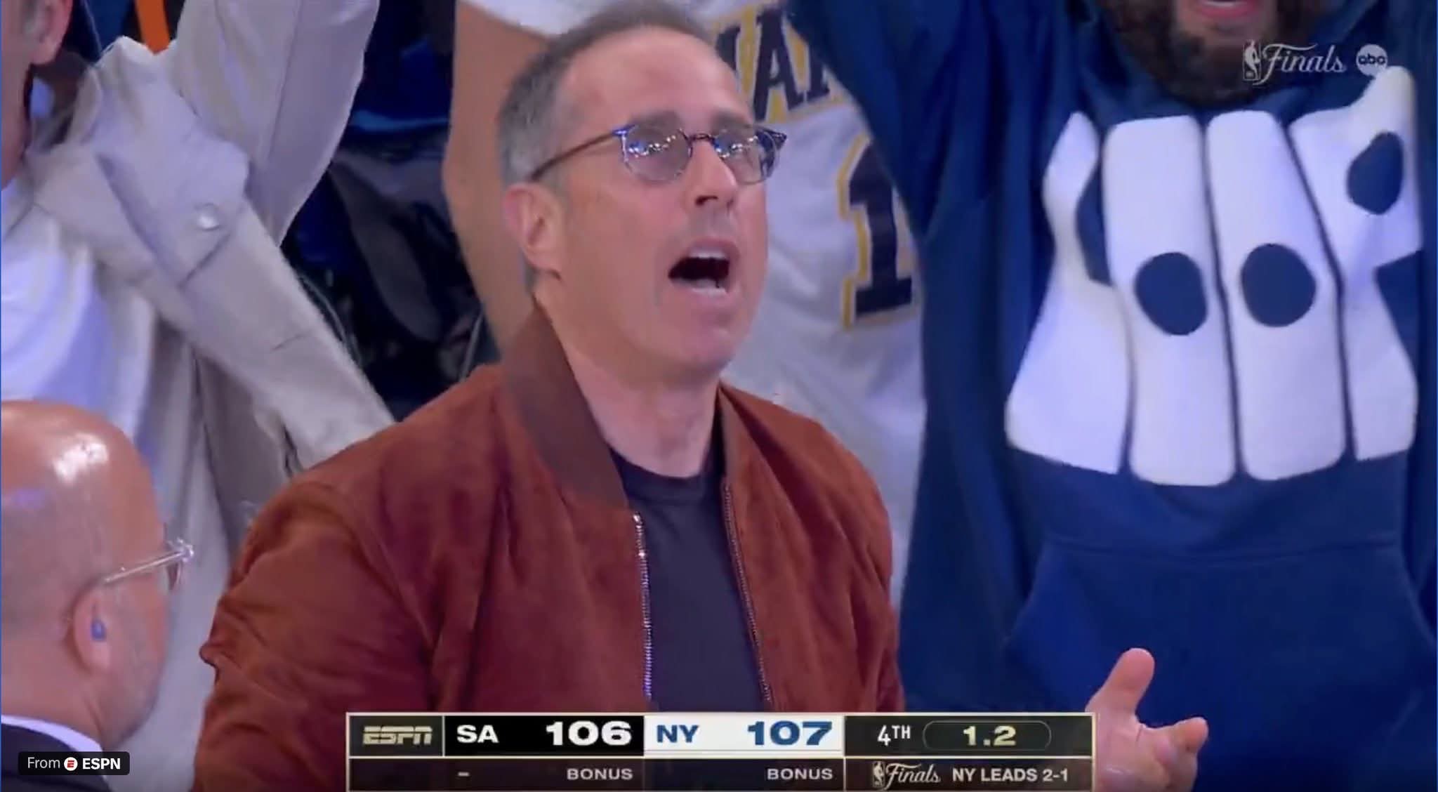 Courtside reaction meme template