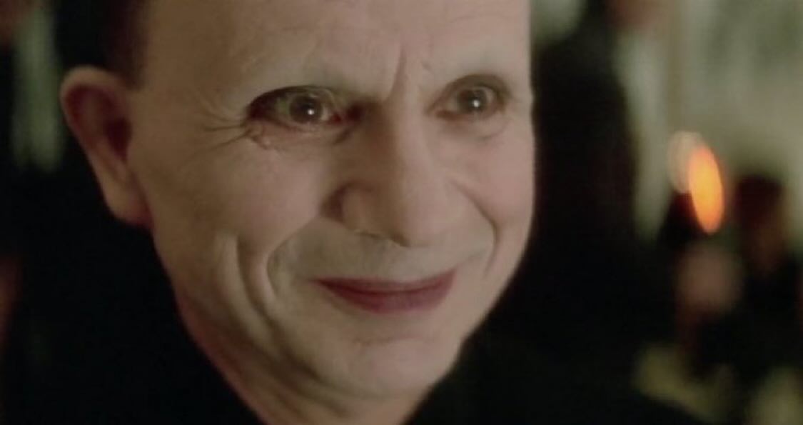 Creepy grin meme template