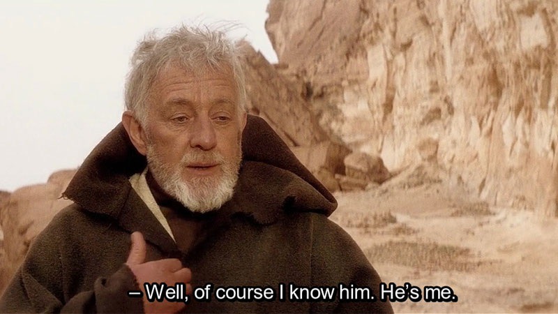 Obi-Wan Kenobi - of course I know him, he's me meme template — face swap your selfie into it with YouInMeme