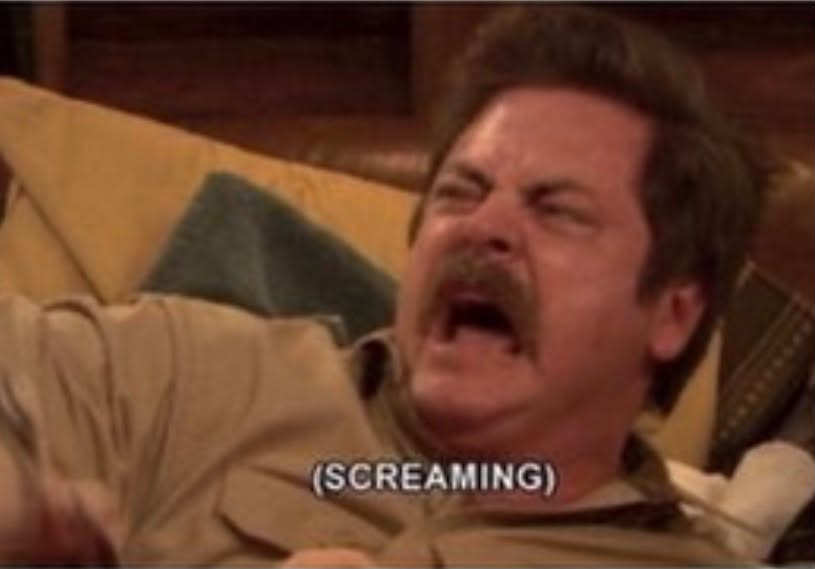 Screaming meme template