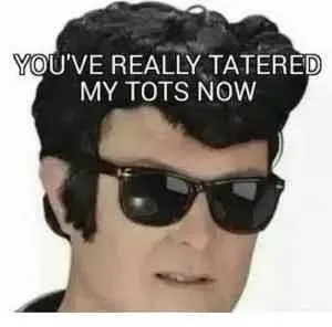 Tatered my tots meme template